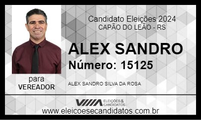 Candidato ALEX SANDRO 2024 - CAPÃO DO LEÃO - Eleições