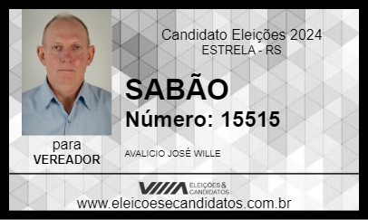 Candidato SABÃO 2024 - ESTRELA - Eleições