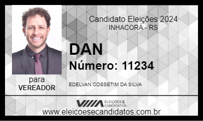 Candidato DAN 2024 - INHACORÁ - Eleições