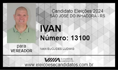 Candidato IVAN 2024 - SÃO JOSÉ DO INHACORÁ - Eleições