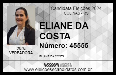 Candidato ENFERMEIRA ELIANE 2024 - COLINAS - Eleições