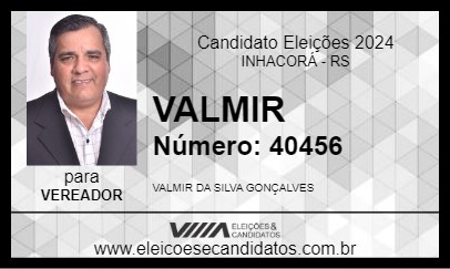 Candidato VALMIR 2024 - INHACORÁ - Eleições