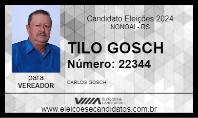 Candidato TILO GOSCH 2024 - NONOAI - Eleições