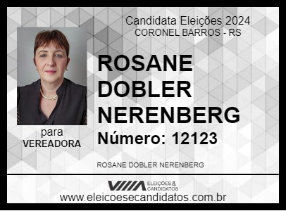 Candidato ROSANE DOBLER NERENBERG 2024 - CORONEL BARROS - Eleições