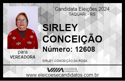 Candidato SIRLEY CONCEIÇÃO  2024 - TAQUARI - Eleições