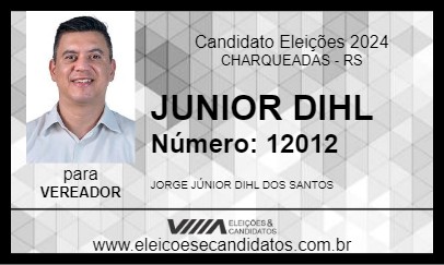 Candidato JUNIOR DIHL 2024 - CHARQUEADAS - Eleições