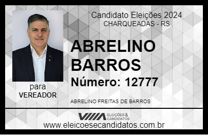 Candidato ABRELINO BARROS 2024 - CHARQUEADAS - Eleições