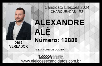 Candidato ALEXANDRE ALÊ 2024 - CHARQUEADAS - Eleições