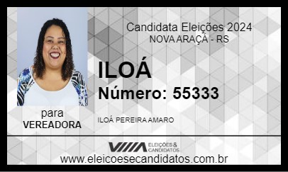 Candidato ILOÁ 2024 - NOVA ARAÇÁ - Eleições