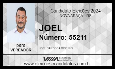 Candidato JOEL 2024 - NOVA ARAÇÁ - Eleições