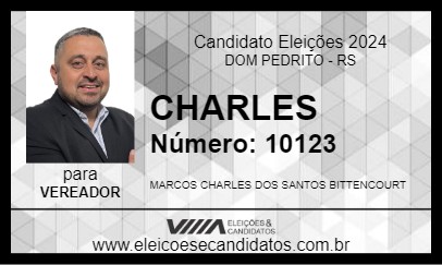 Candidato CHARLES 2024 - DOM PEDRITO - Eleições