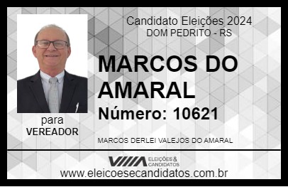 Candidato MARCOS DO AMARAL 2024 - DOM PEDRITO - Eleições