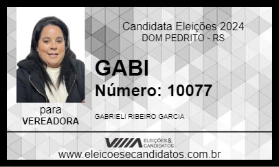 Candidato GABI 2024 - DOM PEDRITO - Eleições