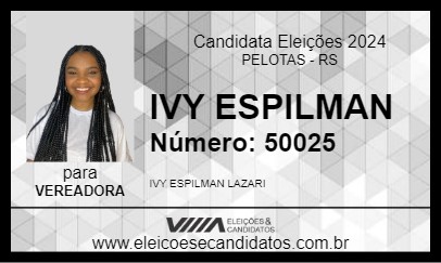 Candidato IVY ESPILMAN 2024 - PELOTAS - Eleições