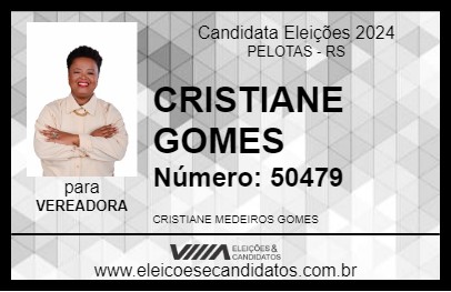 Candidato CRISTIANE GOMES 2024 - PELOTAS - Eleições