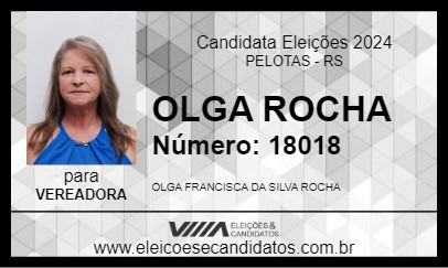 Candidato OLGA ROCHA 2024 - PELOTAS - Eleições