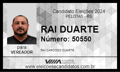 Candidato RAI DUARTE 2024 - PELOTAS - Eleições