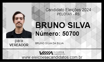 Candidato BRUNO SILVA 2024 - PELOTAS - Eleições