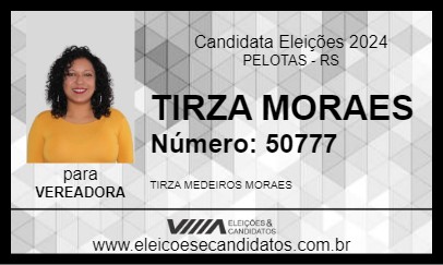 Candidato TIRZA MORAES 2024 - PELOTAS - Eleições