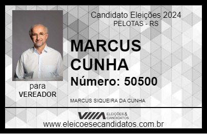 Candidato MARCUS CUNHA 2024 - PELOTAS - Eleições