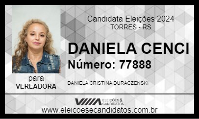 Candidato DANIELA CENCI 2024 - TORRES - Eleições