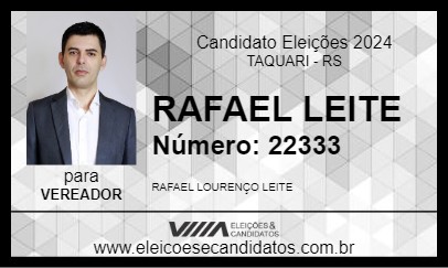 Candidato RAFAEL LEITE 2024 - TAQUARI - Eleições