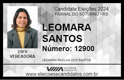 Candidato LEOMARA SANTOS 2024 - FAXINAL DO SOTURNO - Eleições