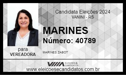 Candidato MARINES 2024 - VANINI - Eleições