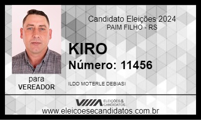 Candidato KIRO  2024 - PAIM FILHO - Eleições