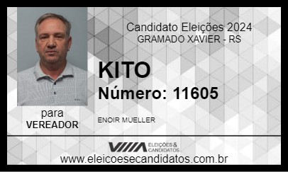 Candidato KITO 2024 - GRAMADO XAVIER - Eleições