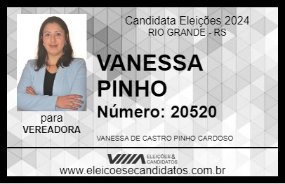 Candidato VANESSA PINHO 2024 - RIO GRANDE - Eleições