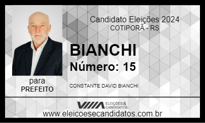 Candidato BIANCHI 2024 - COTIPORÃ - Eleições