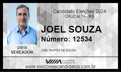 Candidato JOEL SOUZA  2024 - CRUZ ALTA - Eleições