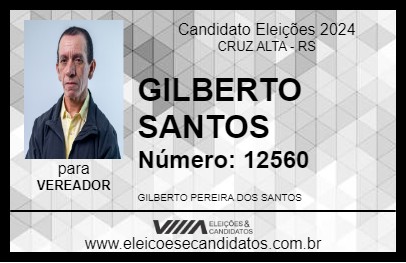 Candidato GILBERTO SANTOS  2024 - CRUZ ALTA - Eleições