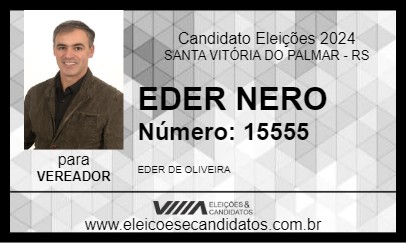 Candidato EDER NERO 2024 - SANTA VITÓRIA DO PALMAR - Eleições