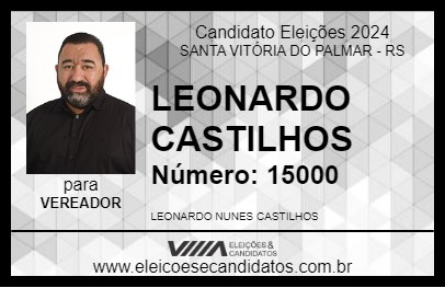 Candidato LEONARDO CASTILHOS 2024 - SANTA VITÓRIA DO PALMAR - Eleições