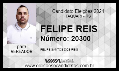 Candidato FELIPE REIS 2024 - TAQUARI - Eleições