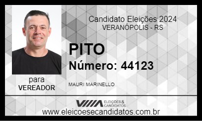 Candidato PITO 2024 - VERANÓPOLIS - Eleições