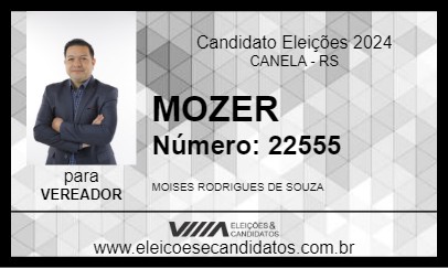 Candidato MOZER 2024 - CANELA - Eleições