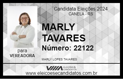 Candidato MARLY TAVARES 2024 - CANELA - Eleições