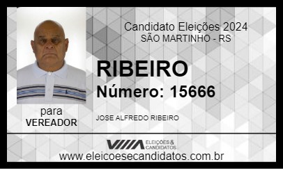 Candidato RIBEIRO 2024 - SÃO MARTINHO - Eleições