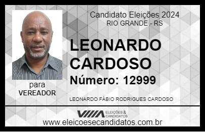 Candidato LEONARDO CARDOSO 2024 - RIO GRANDE - Eleições