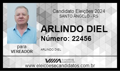 Candidato ARLINDO DIEL 2024 - SANTO ÂNGELO - Eleições