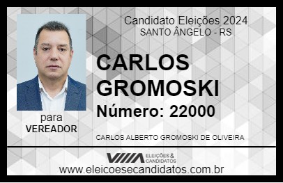 Candidato CARLOS GROMOSKI 2024 - SANTO ÂNGELO - Eleições