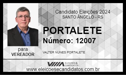 Candidato PORTALETE 2024 - SANTO ÂNGELO - Eleições