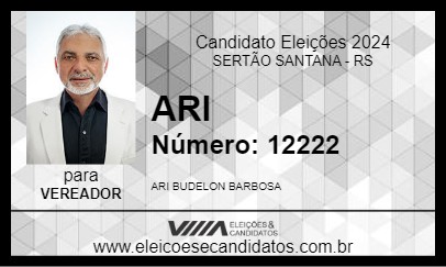 Candidato ARI 2024 - SERTÃO SANTANA - Eleições