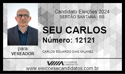 Candidato SEU CARLOS 2024 - SERTÃO SANTANA - Eleições