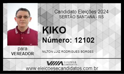 Candidato KIKO 2024 - SERTÃO SANTANA - Eleições