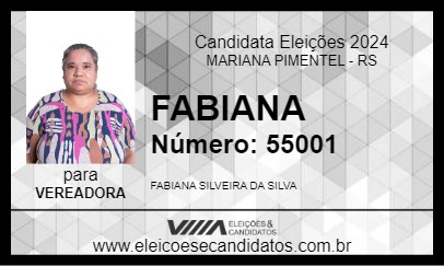 Candidato FABIANA 2024 - MARIANA PIMENTEL - Eleições