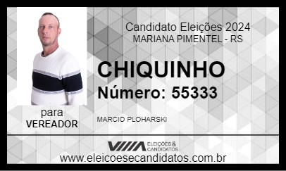 Candidato CHIQUINHO 2024 - MARIANA PIMENTEL - Eleições